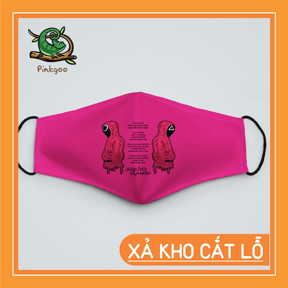 Khẩu Trang Chống Nắng Spuid Game 114 PinkGoo Vải Poly Cotton 100%, Ngăn Bụi, Kháng Khuẩn, Bảo Vệ Toàn Diện