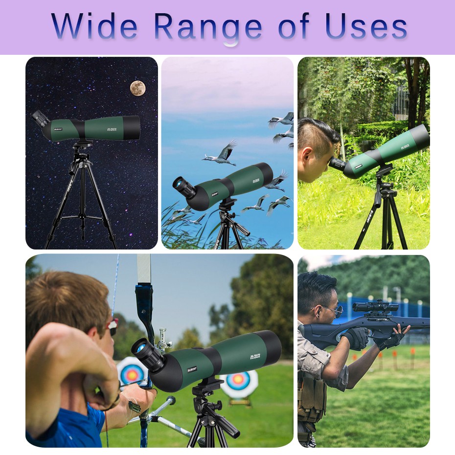 Kính viễn vọng SVBONY SV403 đa lớp phủ phóng to 20-60X60/25-75x70mm kèm chân đỡ dùng cho ngắm cảnh | BigBuy360 - bigbuy360.vn