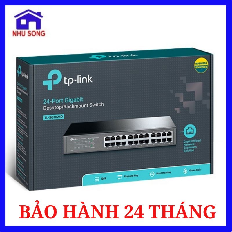 Bộ Chia Tín Hiệu Tp-Link TL-SG1024D - 24 cổng 10/100/1000Mbps - Chính Hãng - Bảo Hành 24 Tháng