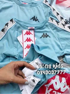 Áo Pull Bé Trai & Bé Gái Xanh Aqua Dải Logo