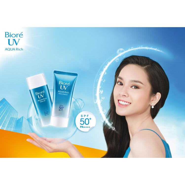 Gel chống nắng 💕 màng nước 💕 Biore UV Aqua Rich Water Gel SPF 50+/PA++++ tuýp 90ml