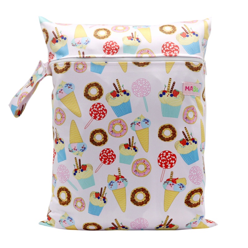 Túi Đựng Tã Lót Bằng Vải Cỡ Lớn Có Nút Gài Chống Nước Tái Sử Dụng Tiện Lợi