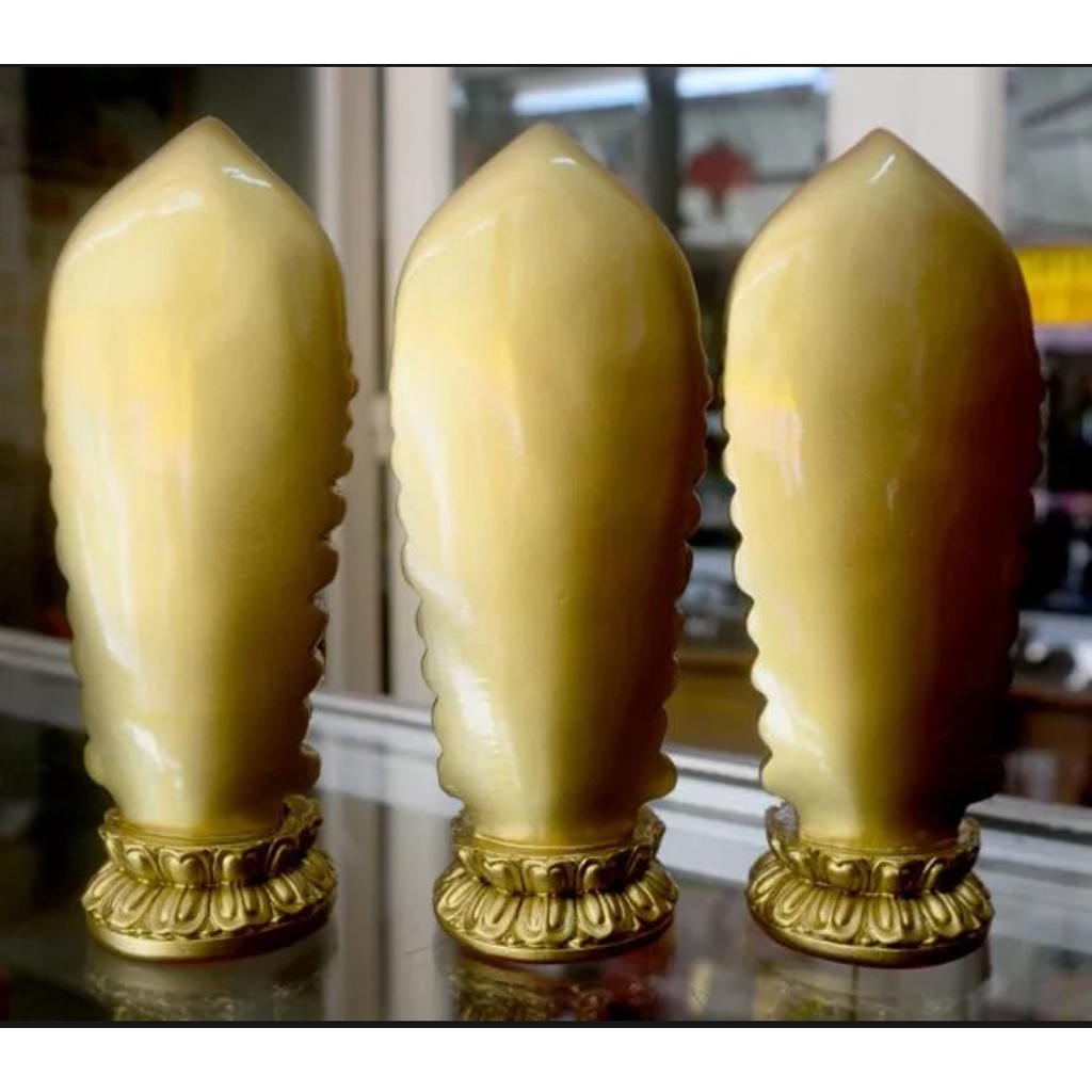 Bộ Ba Tượng Phật Tây Phương Tam Thánh hào quang cao 18cm-Nhiều Màu