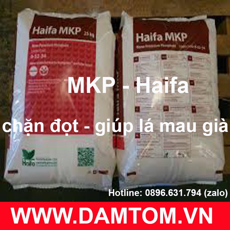 Gói 500 gam - phân bón MKP 0-52-34 Haifa - Israel KH2PO4 Kali dihidro photphat