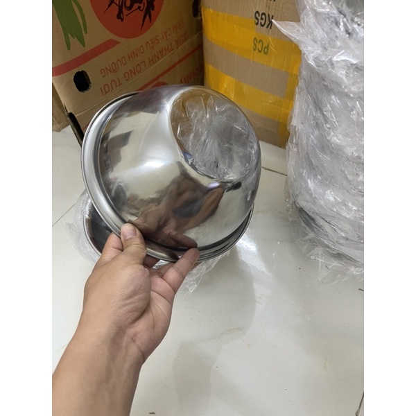 Bát inox 22cm sâu,loại đẹp bền k gỉ dùng spa