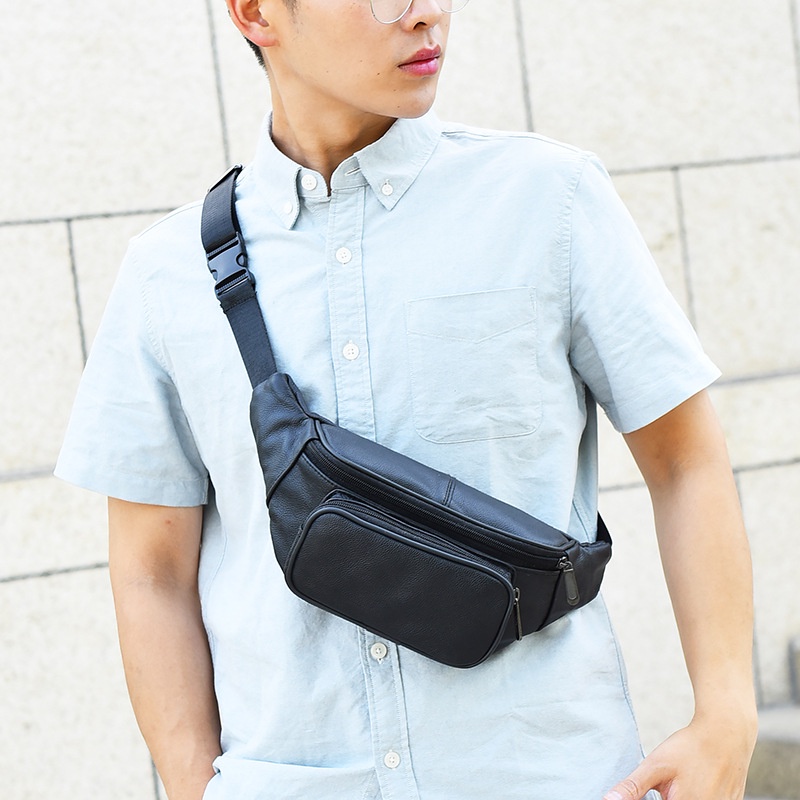 Túi đeo chéo Gravita Messenger Nano Bag Cross Body | Túi bao tử đeo chéo Gravita da cho nam nữ