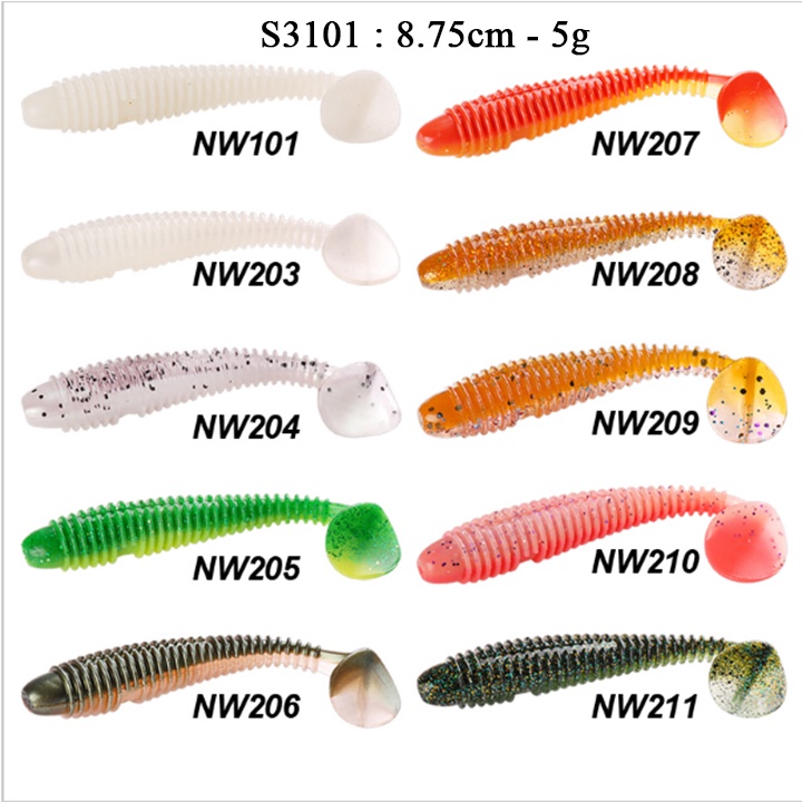 Mồi mềm câu lure NOEBY S3101 - 8.75cm/5g