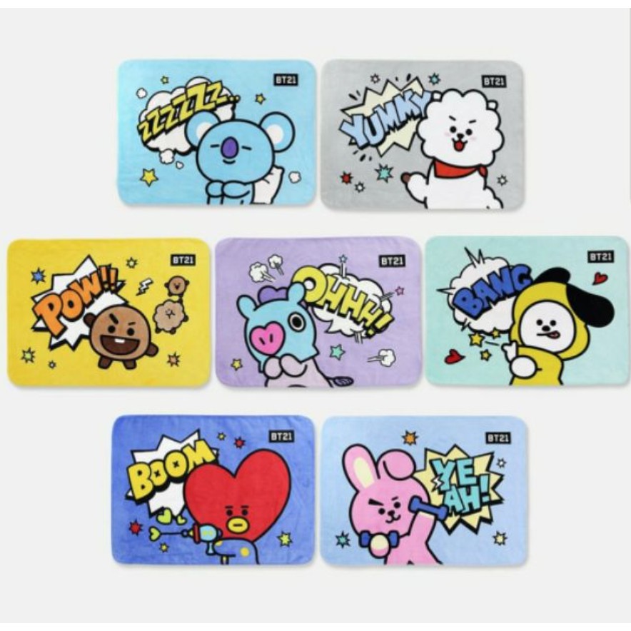 (Có sẵn - Official) Chăn BT21 x Nara Home Decor