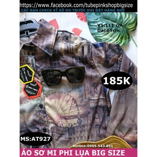 áo sơ mi phi lụa bigsize mã at927