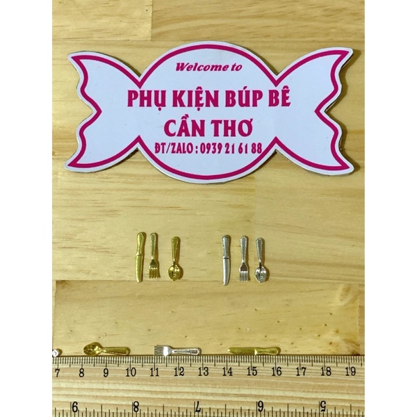 Set muỗng nĩa dao cho nhà bup bê