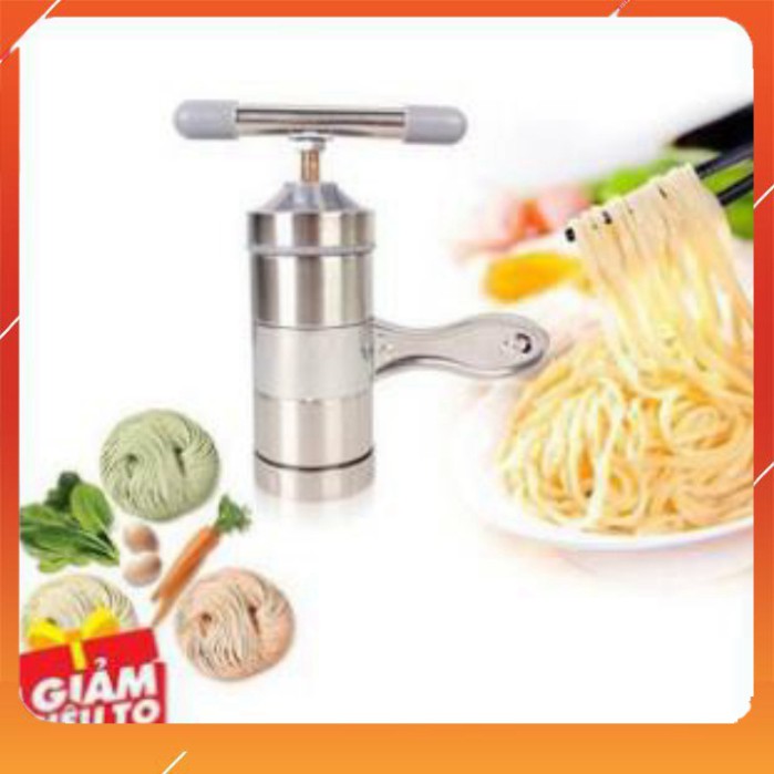Máy Làm Bún, Mỳ Tươi Tại Nhà Bằng Inox, Tặng Kèm Bộ 5 Size Bún - sale