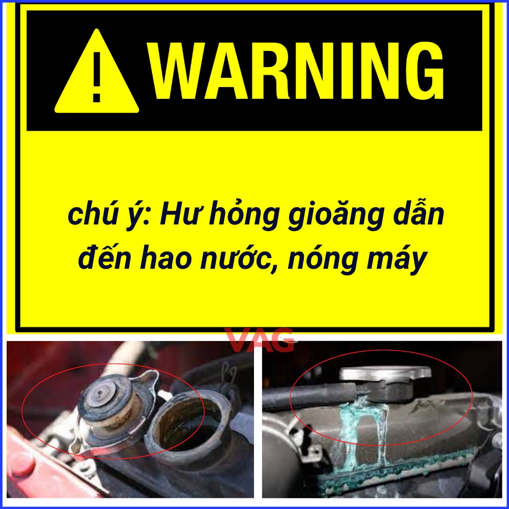 Nắp két nước Hyundai  0.9/ 1.1 Nhĩ to dùng cho Nhiều dòng xe Kia, Hyundai Mã 25330 17000