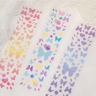 Hình Dán Trang Trí Hoạ Tiết Bướm Lấp Lánh