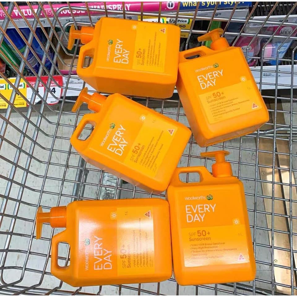 Kem Chống Nắng Woolworths Everyday Sunscreen SPF 50+ 1 Lít