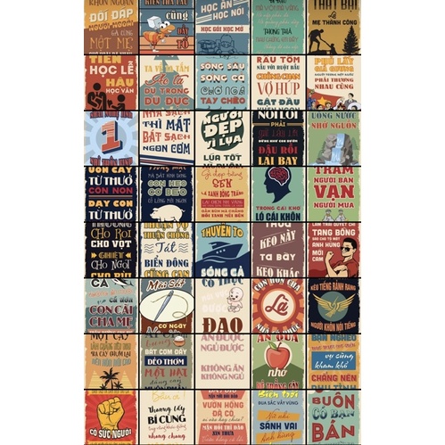 DECAL POSTER DÁN TƯỜNG TRANG TRÍ CỬA HÀNG/CAFE CỔ ĐIỂN VINTAGE