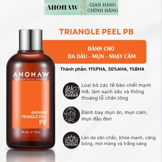 Dung dịch ahohaw triangle peel pb peel dành cho da dầu - full 80ml hàn quốc