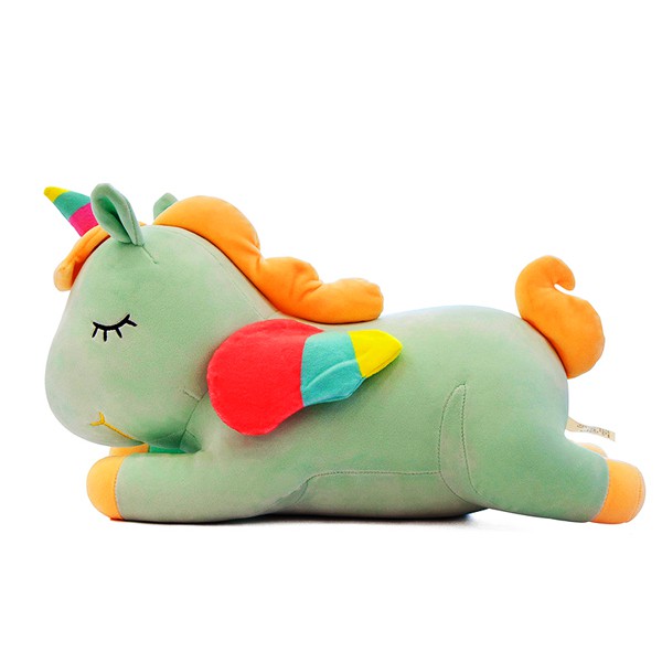 GẤU BÔNG NGỰA MỘT SỪNG UNICORN NẰM (50 CM) GB45 (MÀU XANH NGỌC)