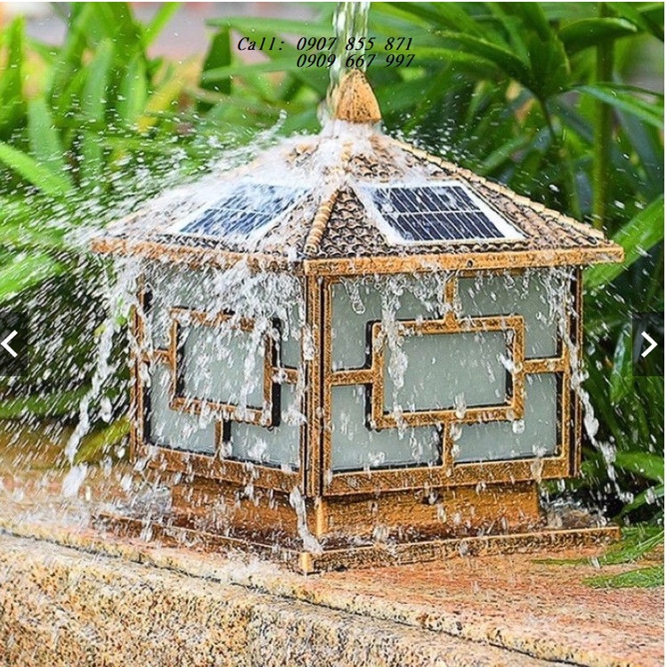 😍Đèn trụ cổng năng lượng mặt trời chính hãng MAYOR WOLF