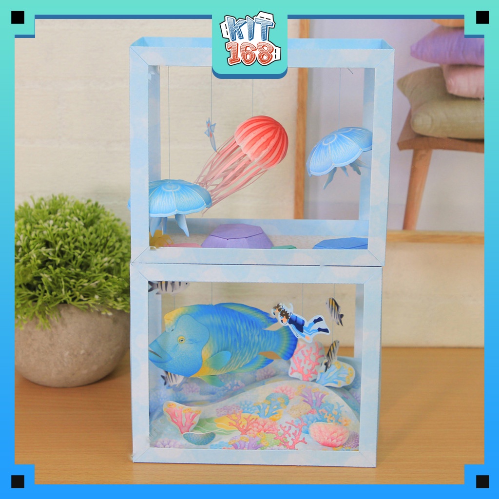 Mô hình giấy động vật Hồ sứa