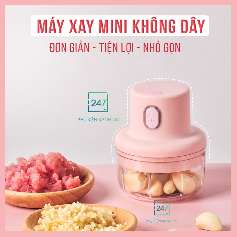 Máy xay tỏi ớt ⚡️ BH ĐỔI TRẢ 7 NGÀY ⚡️ MÁY XAY MINI CẦM TAY ĐA NĂNG - NHỎ GỌN - TIỆN LỢI