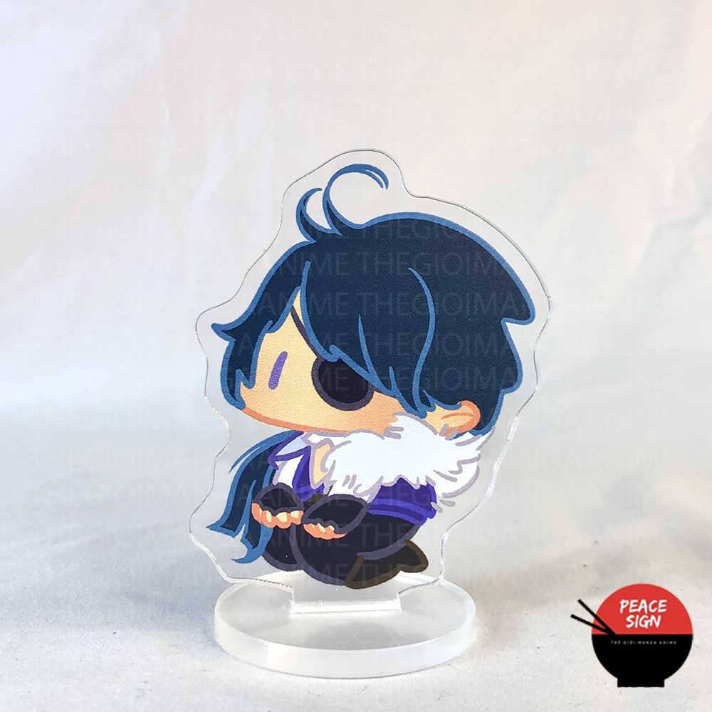 Standee mini GENSHIN IMPACT ver NGỒI mô hình game anime chibi mica trưng bày