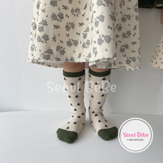 Tất cho bé Oottbebe Teddy Socks 0-9 tuổi made in Korea