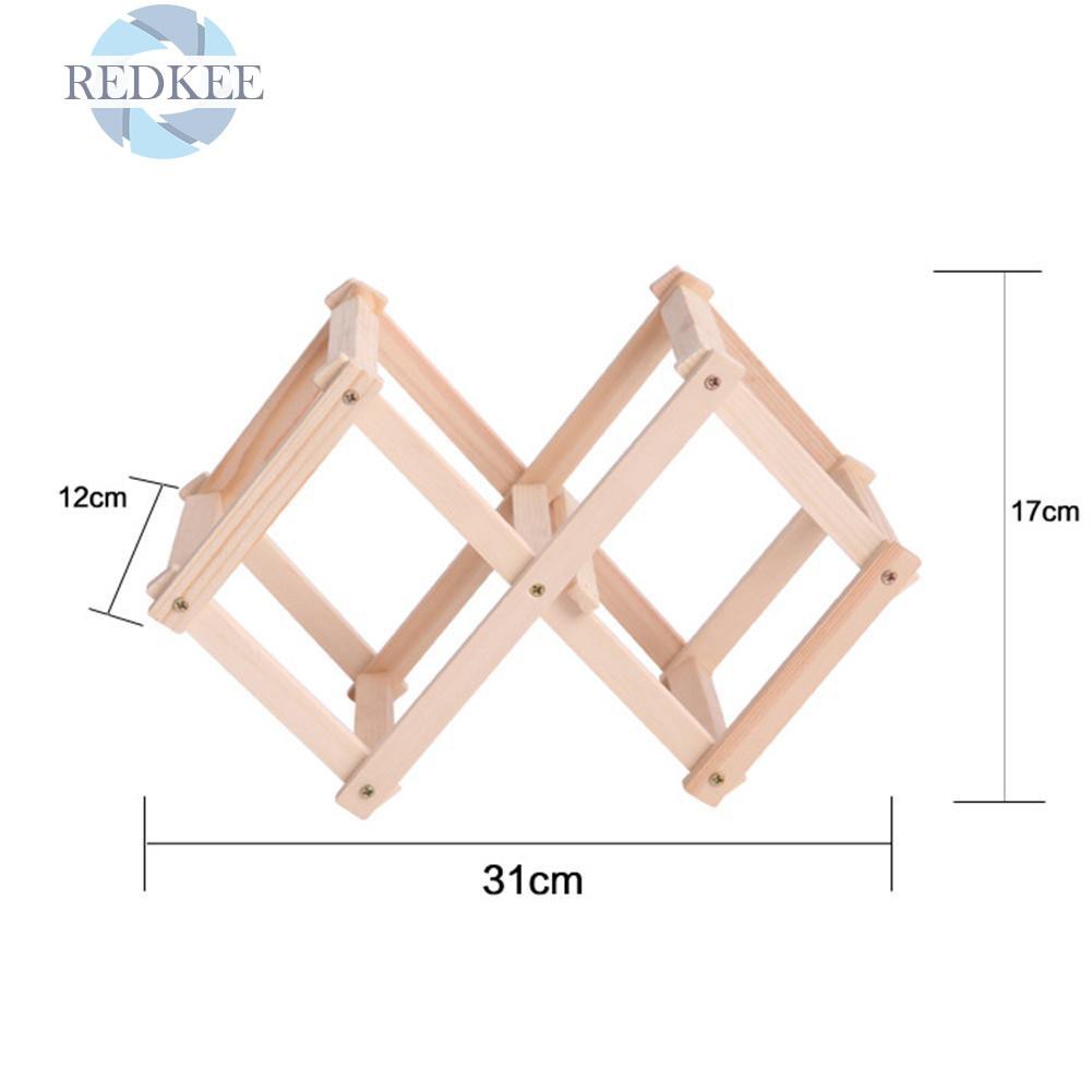 Giá Gỗ Để 3 Chai Rượu Vang Kiểu Dáng Cổ Điển