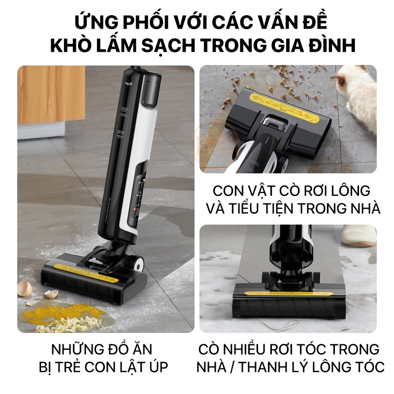 Máy Hút Bụi Lau Sàn Không Dây Cầm Tay DEERMA VX100 /Hút Khô và Ướt