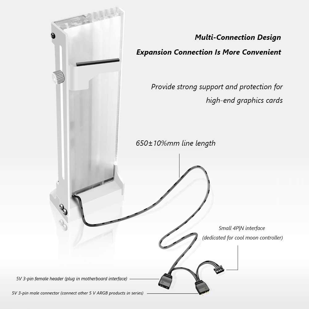 Quạt tản nhiệt CM-GH2 5V A-RGB nhiều màu sắc dành cho máy tính | BigBuy360 - bigbuy360.vn