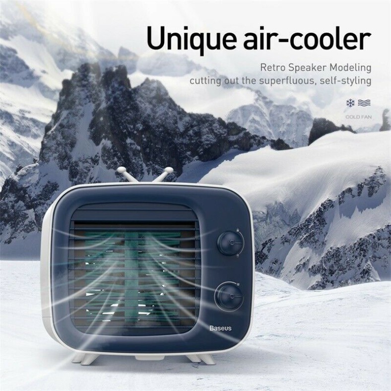 Quạt hơi nước Basues Air cooler thiết kế gọn nhẹ để bàn làm việc , phòng ngủ giảm nhiệt độ phòng những ngày hè nóng