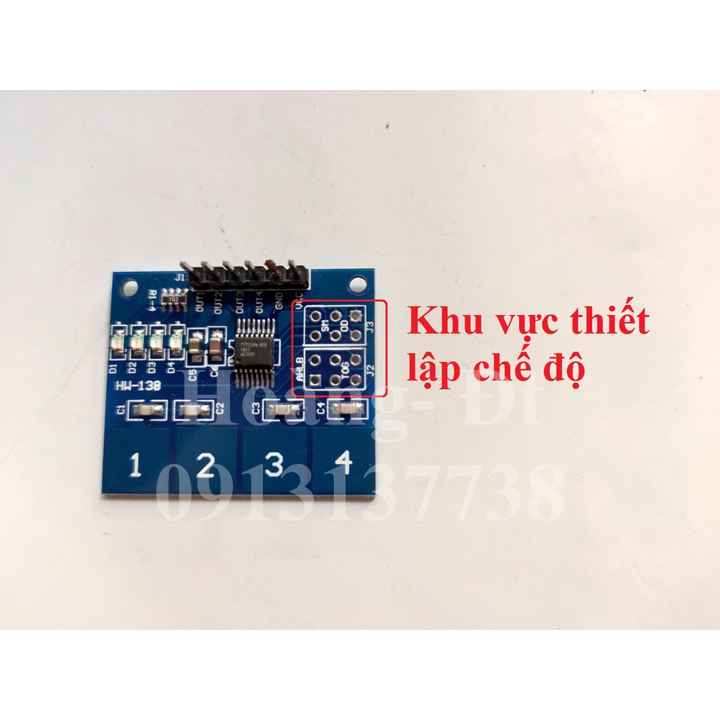 Module cảm ứng chạm tay 4 kênh