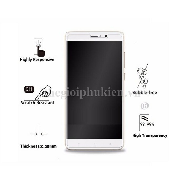Bộ 3 kính cường lực Redmi Mi5 plus