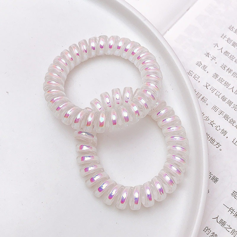 Dây Buộc Tóc Kiểu Lò Xo Trong Suốt Tiện Dụng