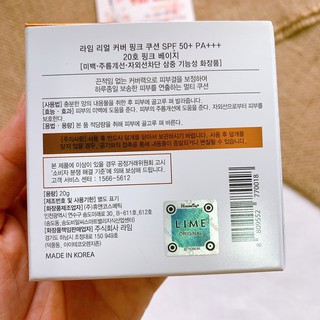 PHẤN NƯỚC CUSHION LIME REAL COVER PINK SPF 50+