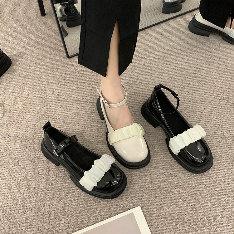 Giày Búp Bê Mũi Tròn Thiết Kế Mới Thoải Mái Thời Trang