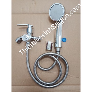Bộ Vòi hoa sen tắm - Tay sen tắm Tăng áp - Dây cấp nước inox - củ sen lạnh 304