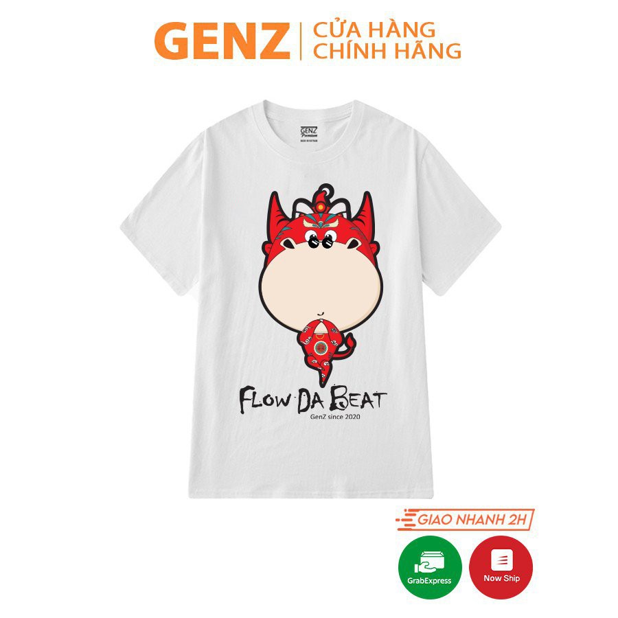 Áo thun tay lỡ GENZ Tân Sửu Đế Vương dáng Unisex form rộng phong cách Ulzzang - ZTET02 | BigBuy360 - bigbuy360.vn
