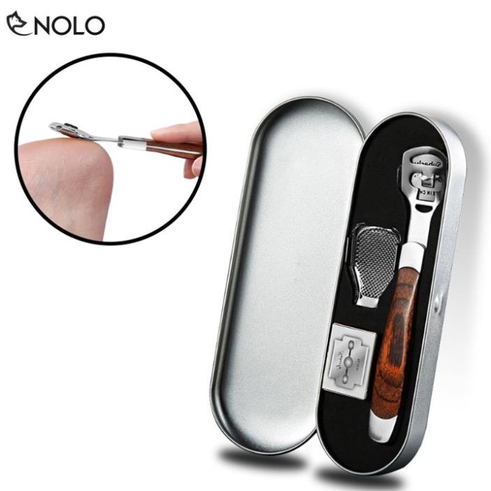 Bộ dụng cụ chà gót chân tẩy da chết bằng thép không gỉ