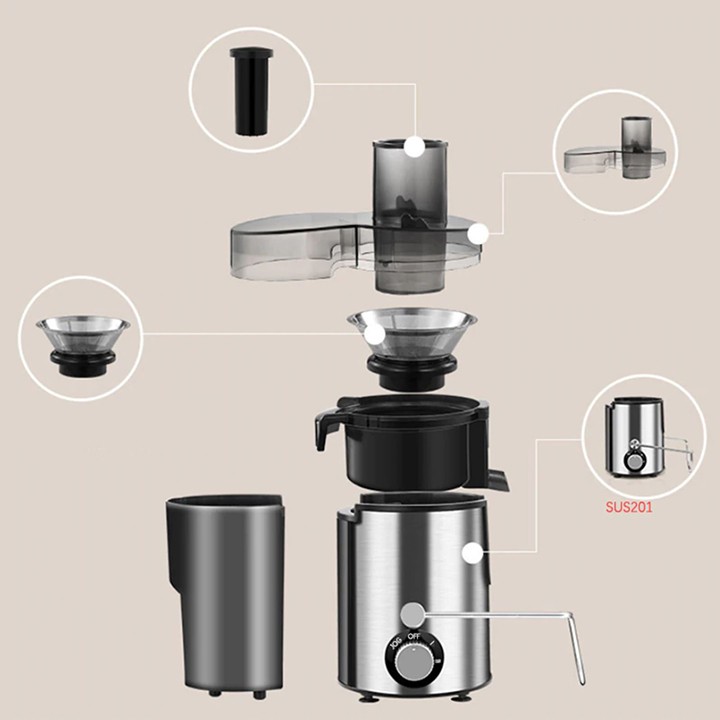 [Mã ELHA22 giảm 6% đơn 300K] [FREESHIP] Máy ép chậm JUICER - MÁY ép hoa quả