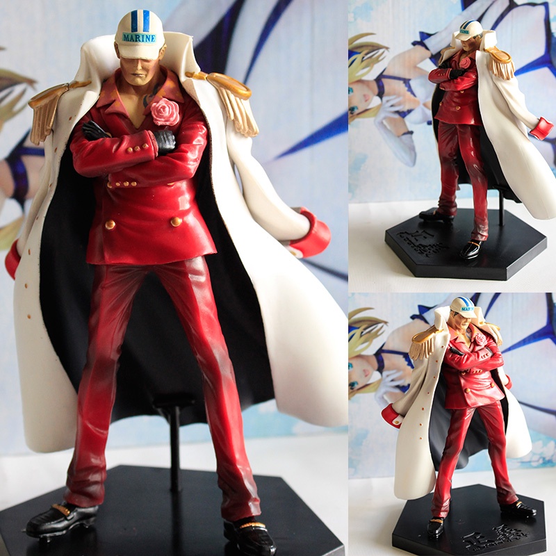 Mô hình One Piece - Mô hình đô đốc hải quân Kuzan Kizaru Akainu 13cm DD01