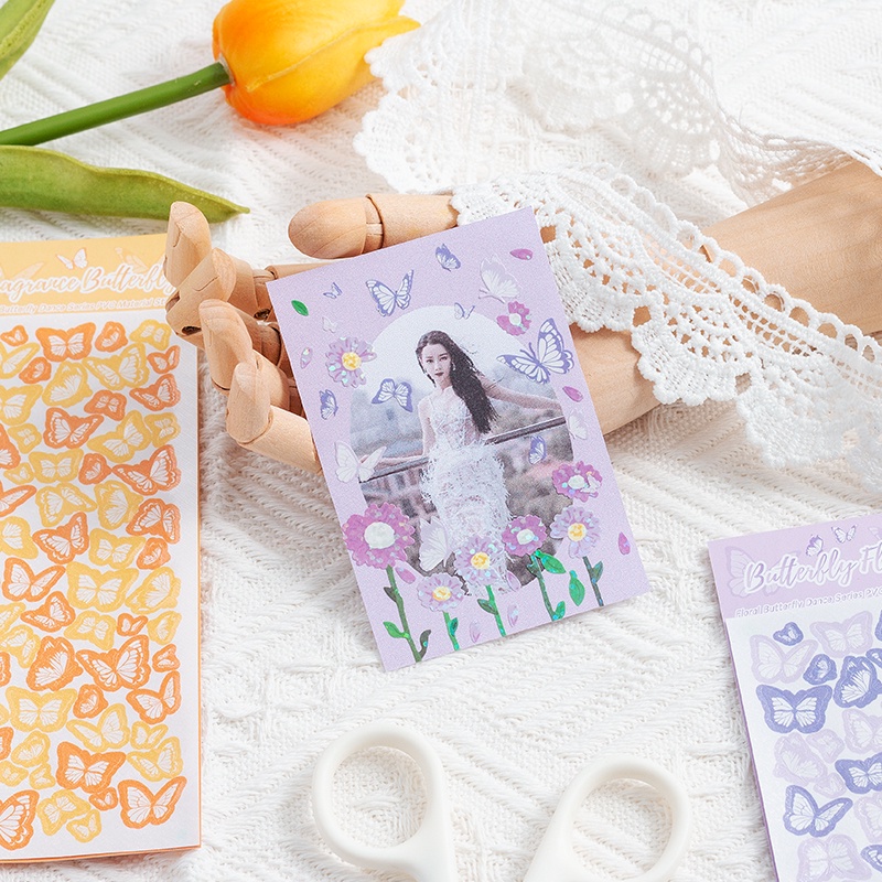 Hình Dán Con Bướm Lấp Lánh MOHAMM 1 Tờ