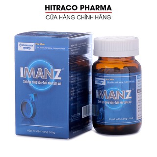 Viên uống IMANZ hỗ trợ tăng cường sinh lý nam, bổ thận, tráng dương - Chai 60 viên [IMANZ]