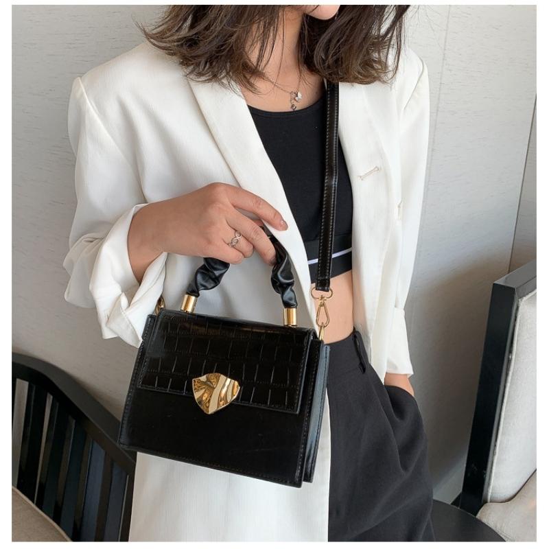 Túi xách đeo chéo đeo vai hình vuông công sở trẻ trung da mềm OLUKA STORE TĐV069