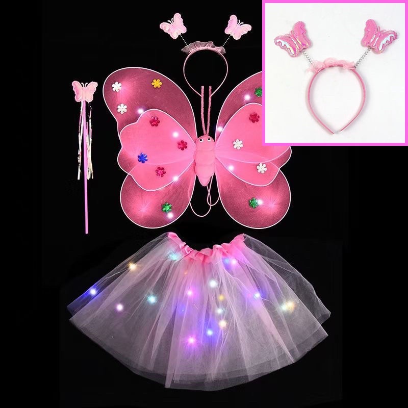 Bộ trang phục trung thu có đèn cho bé gái