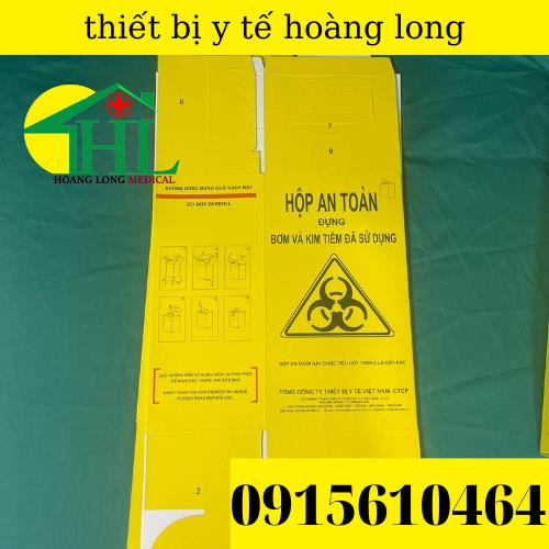 Hộp an toàn đựng vật sắc nhọn 5 lít