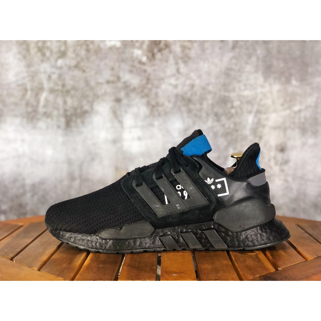 (SIZE 40) Giày thể thao chính hãng 2hand ADIDAS EQT EQUIPMENT SUPPORT (CUSTOM BOOST ĐEN)