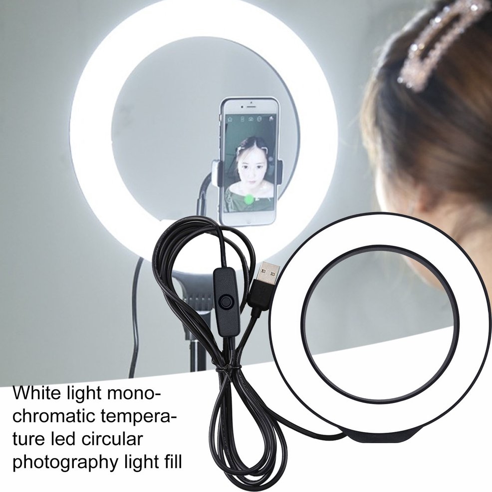 Đèn led tròn 4.7 inch 12cm chuyên dùng hỗ trợ chụp ảnh