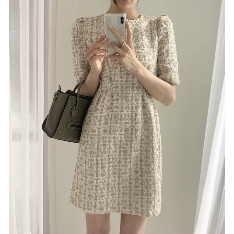 VÁY DẠ TWEET KEM HOẠ TIẾT