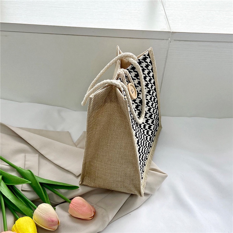 Túi Vải Canvas Đựng Cơm Trưa Phong Cách Nhật Bản