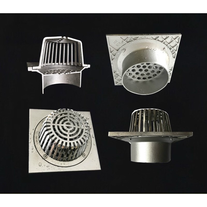 Phễu thoát sàn ban công, sân thượng, inox304 đúc bóng - bảo hành trọn đời